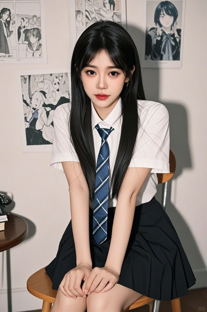 「JK制服の显瘦心机！褶皱领结藏满青春氧气