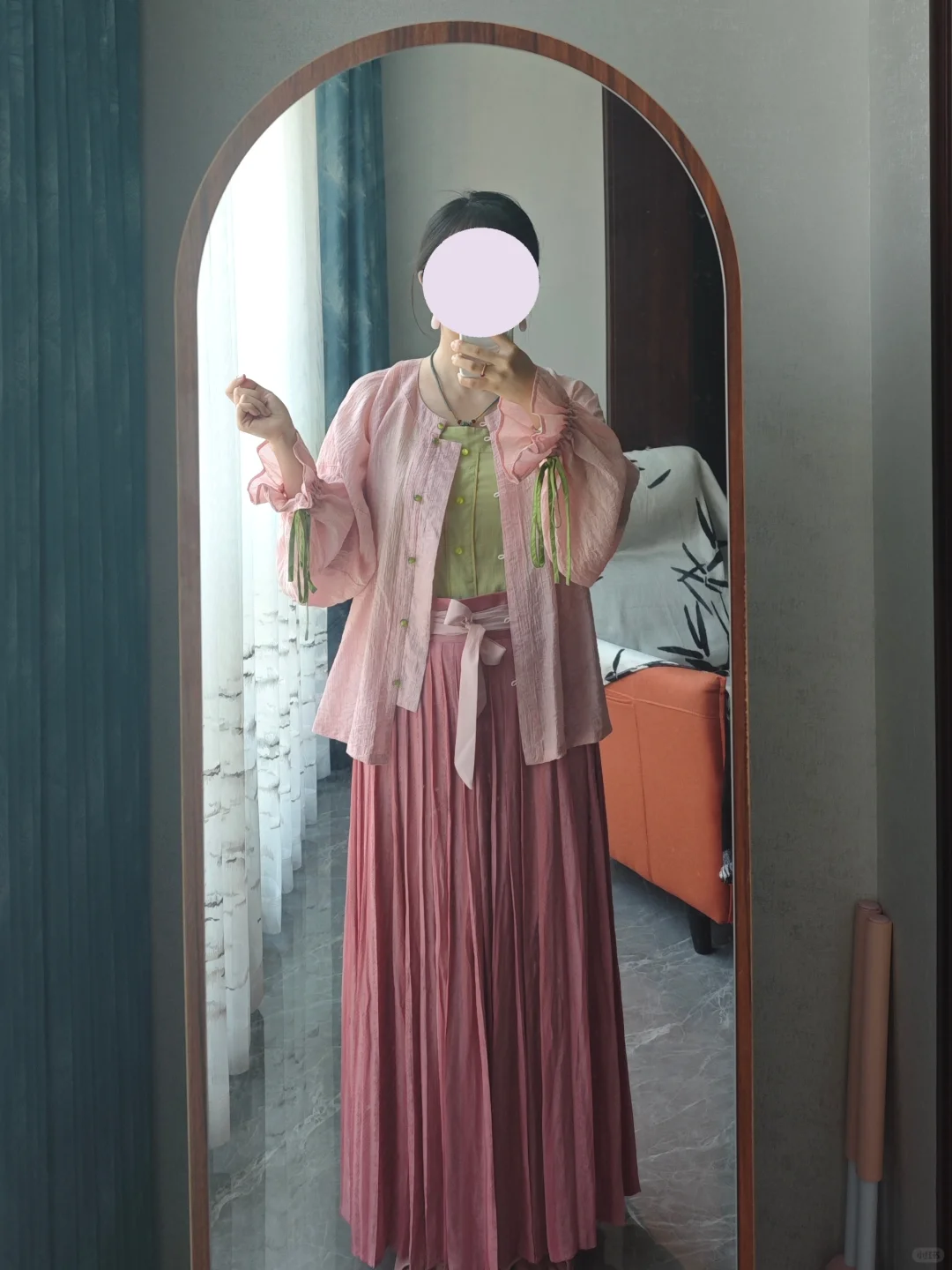 粉粉绿绿小花枝～