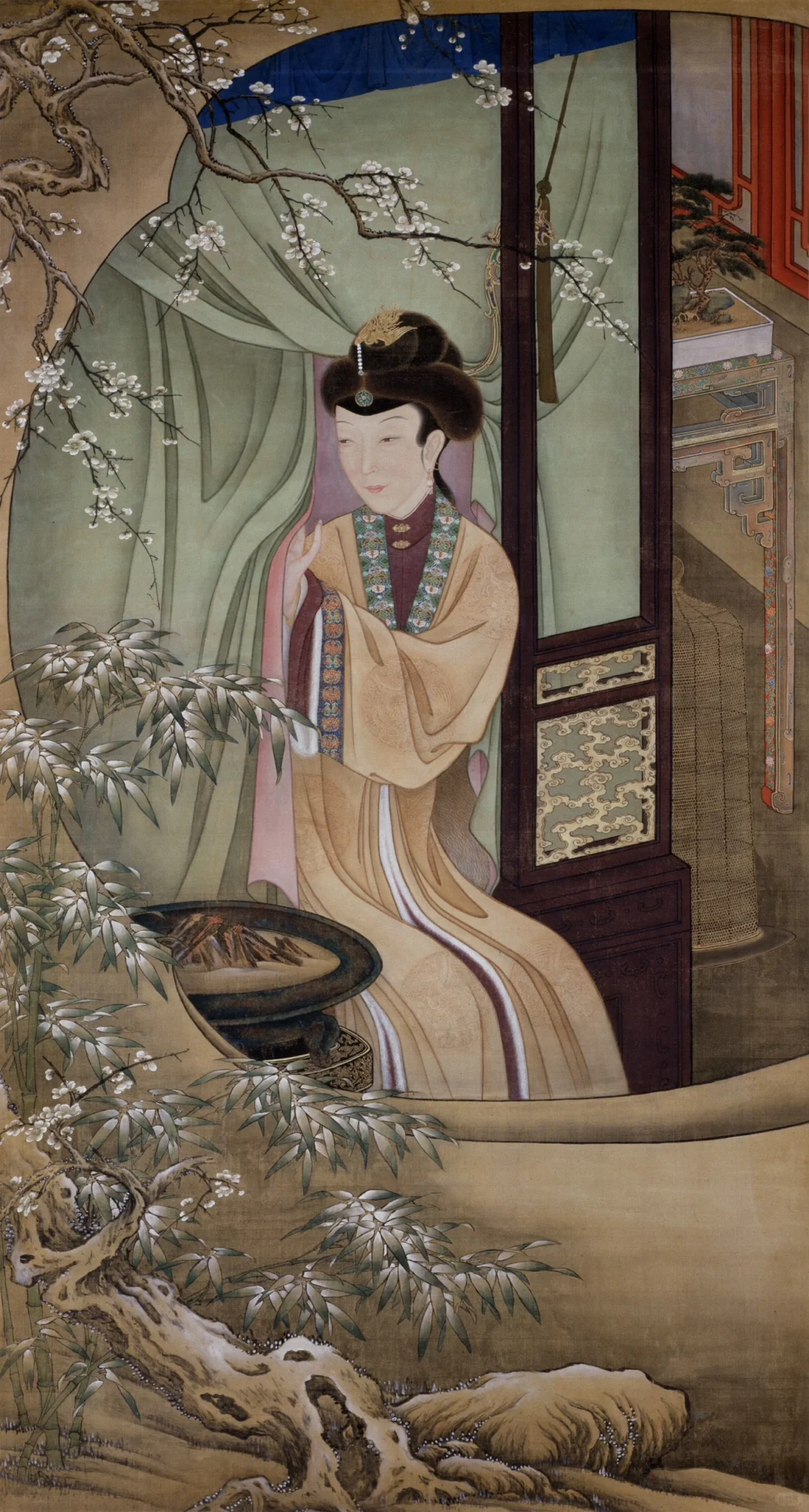 清初 佚名 《胤禛美人图》 12幀