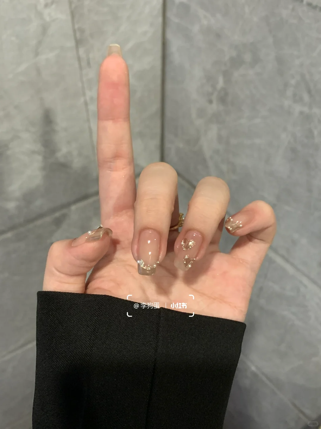 新美甲look(✧∇✧)珍珠纯欲千金感尊嘟太美啦