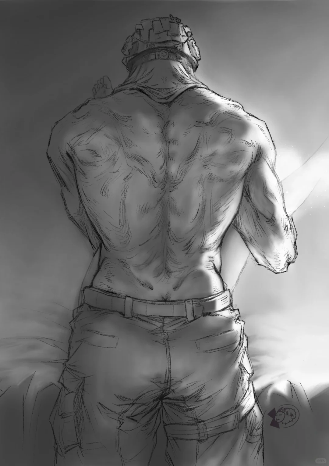 背面视角