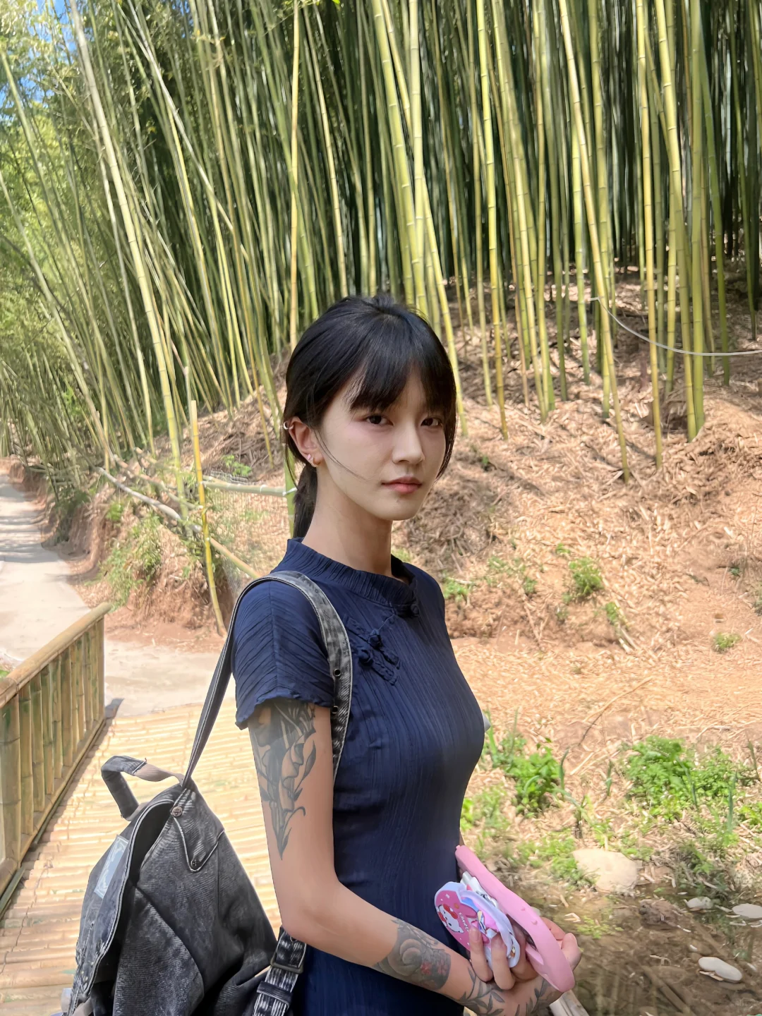 旗袍配nike