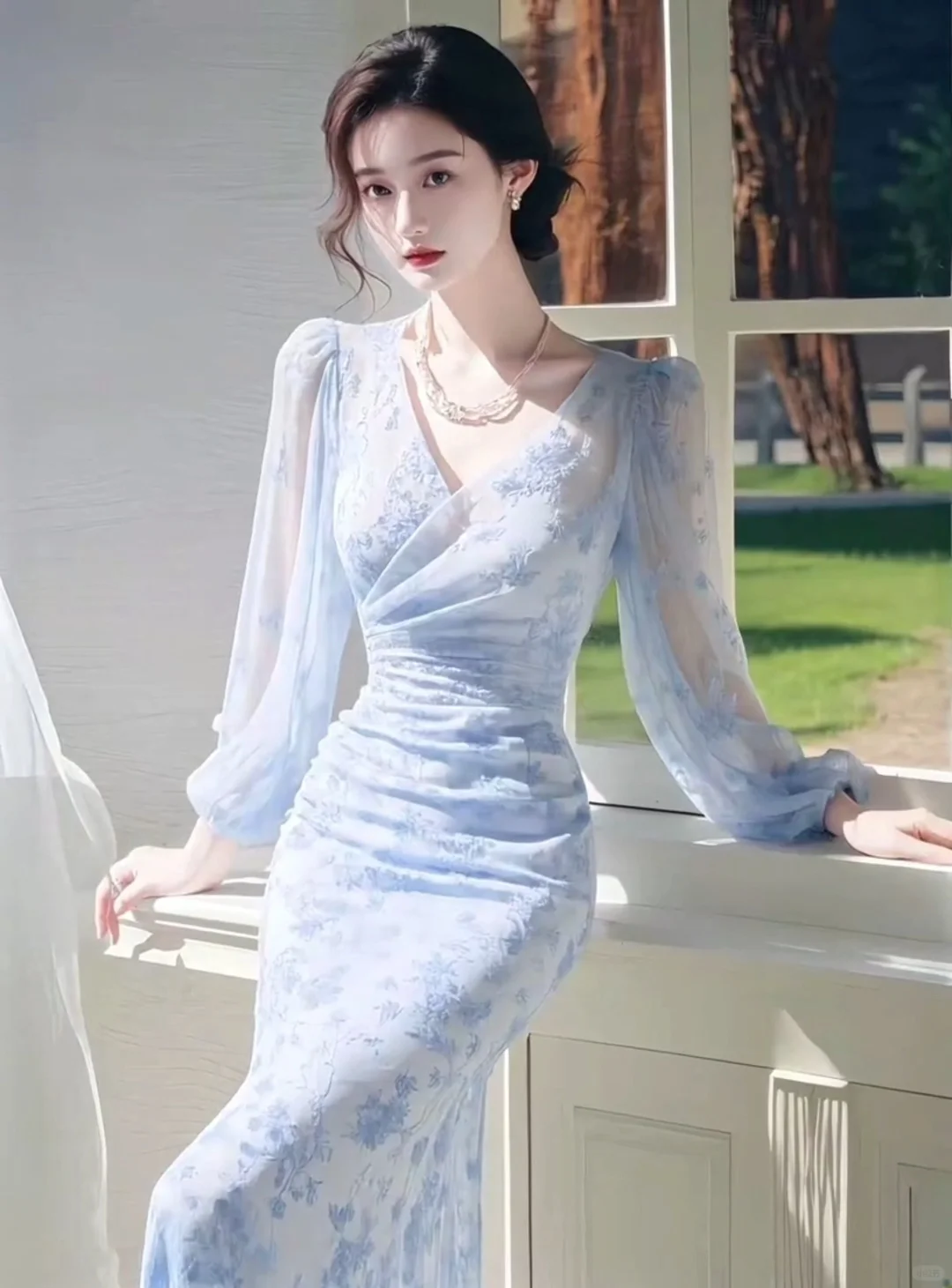 被问N次的碎花鱼尾裙😍女人味溢出屏幕💕