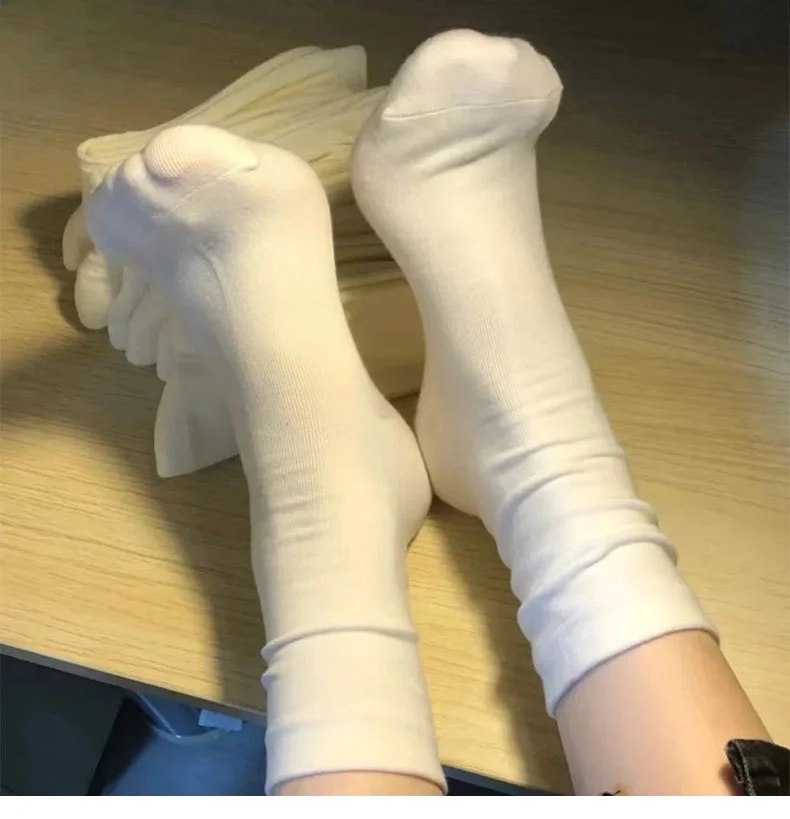 月子袜纯棉女网红长筒堆堆袜🧦