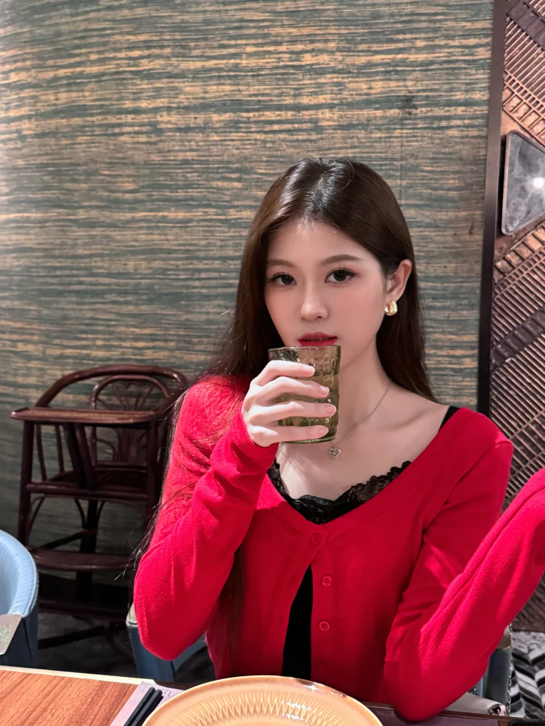 姐姐说红色很有韵味❤️