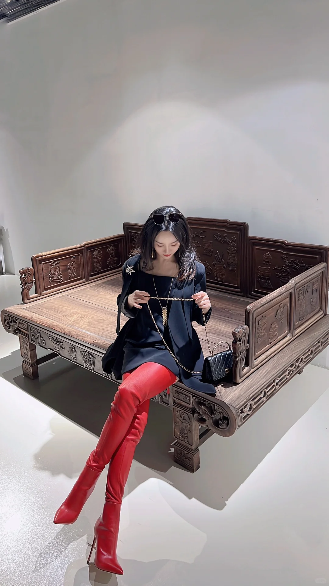 热烈的红和纯正的黑有种天然的吸引力❤️‍🔥