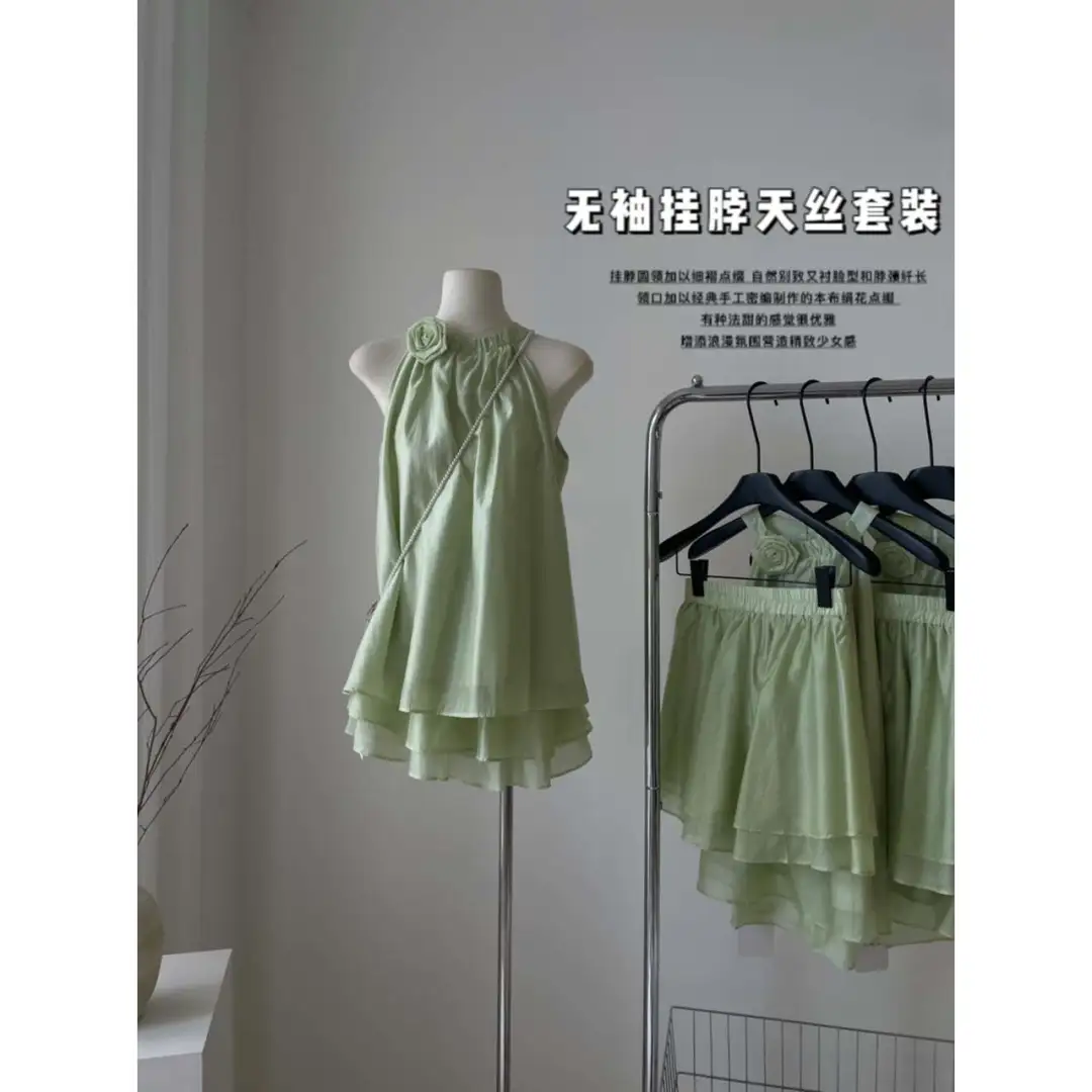 薄荷曼波清新减龄套装女夏季2024新款立