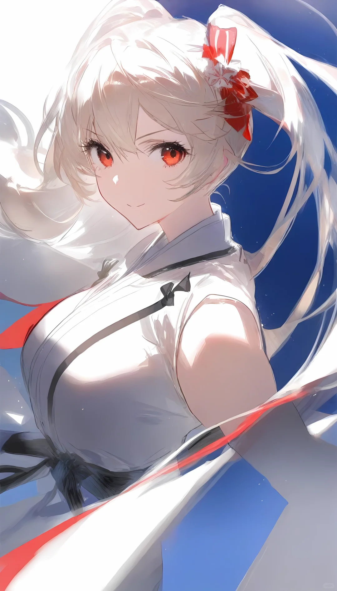 白发红眸少女，格斗场上的璀璨新星✨