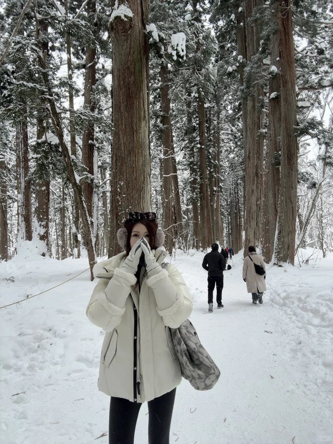 不输北海道的长野雪景❄️打卡户隐神社⛩️
