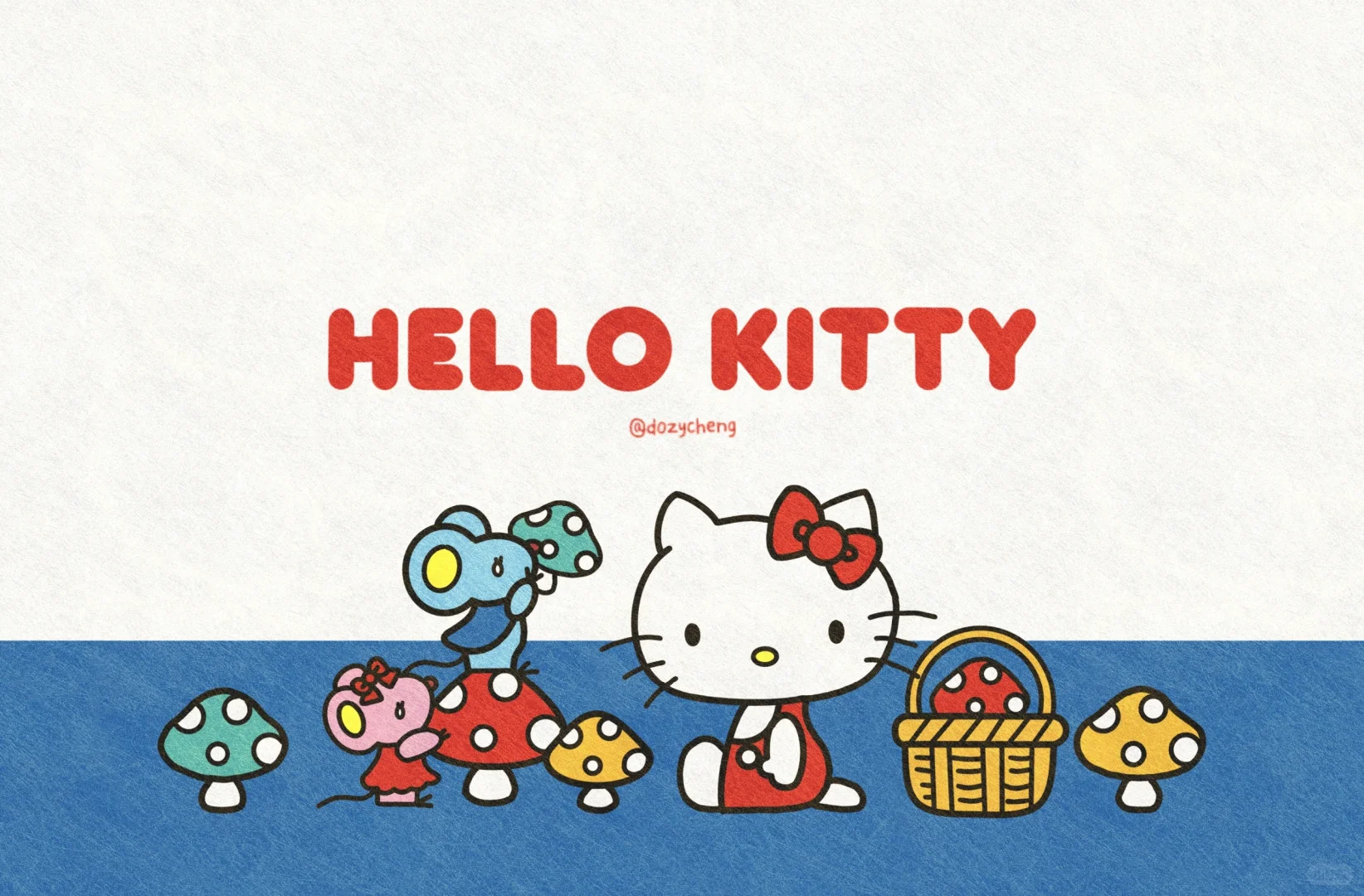 被夸爆的手绘Kitty平板壁纸（附教程）