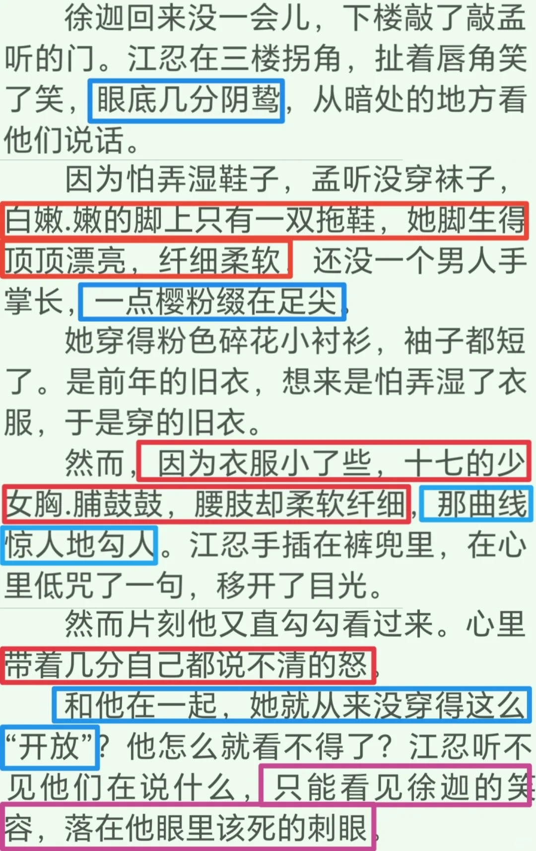 第37章强调女主的脚漂亮