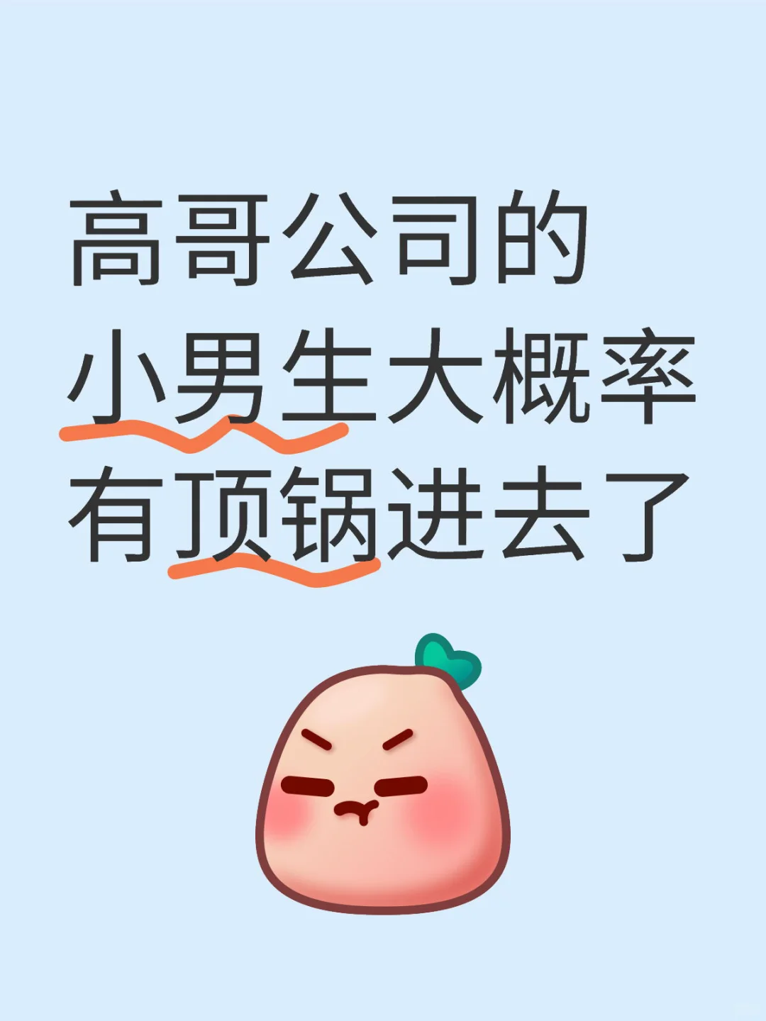 高哥公司的小男生大概率有顶锅进去了