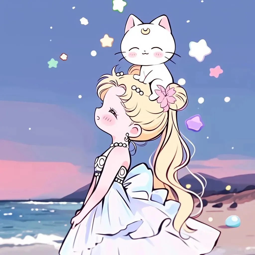 治愈美少女月野兔头像 | 生活的本意是开心