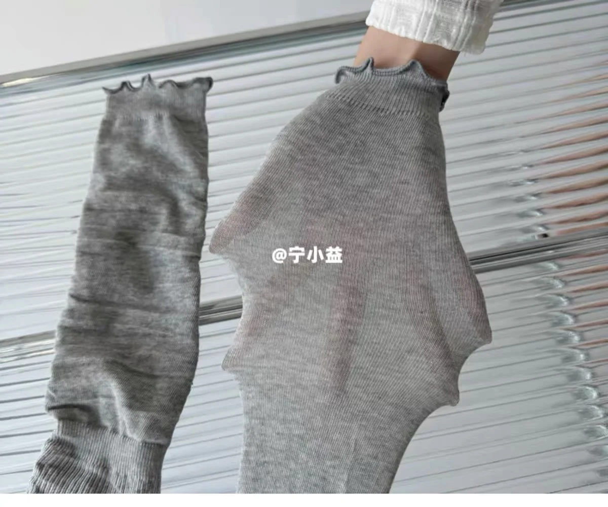 高颜值～木耳边踩脚袜套