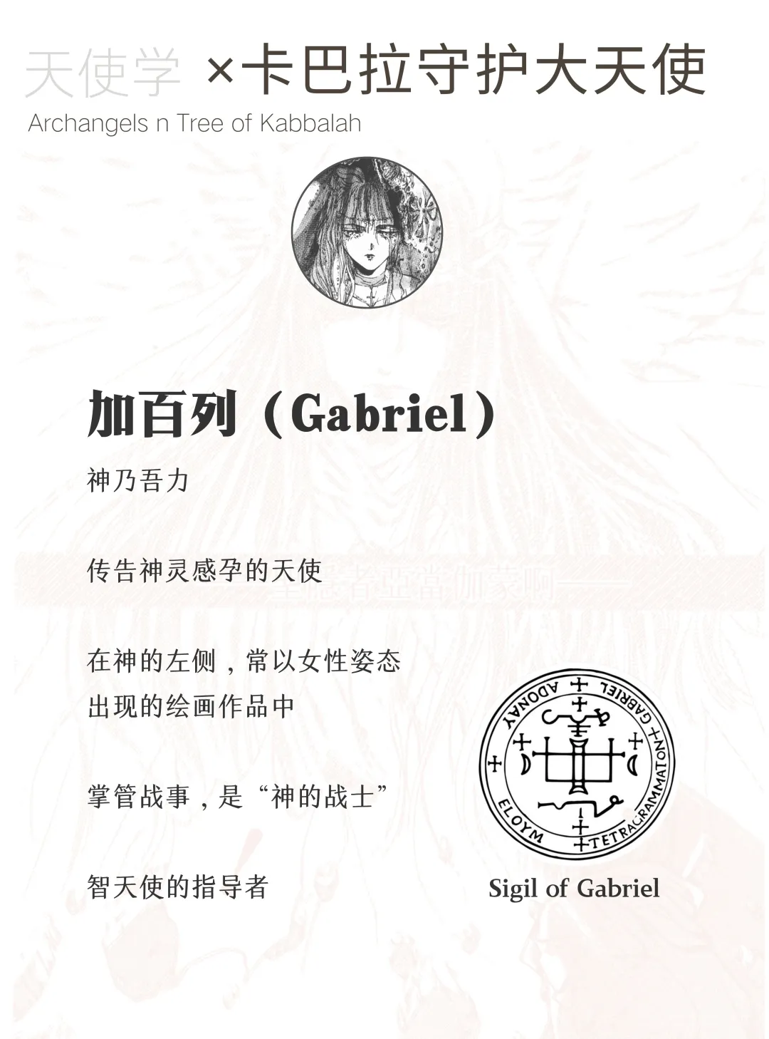 天使学 | 卡巴拉的守护大天使