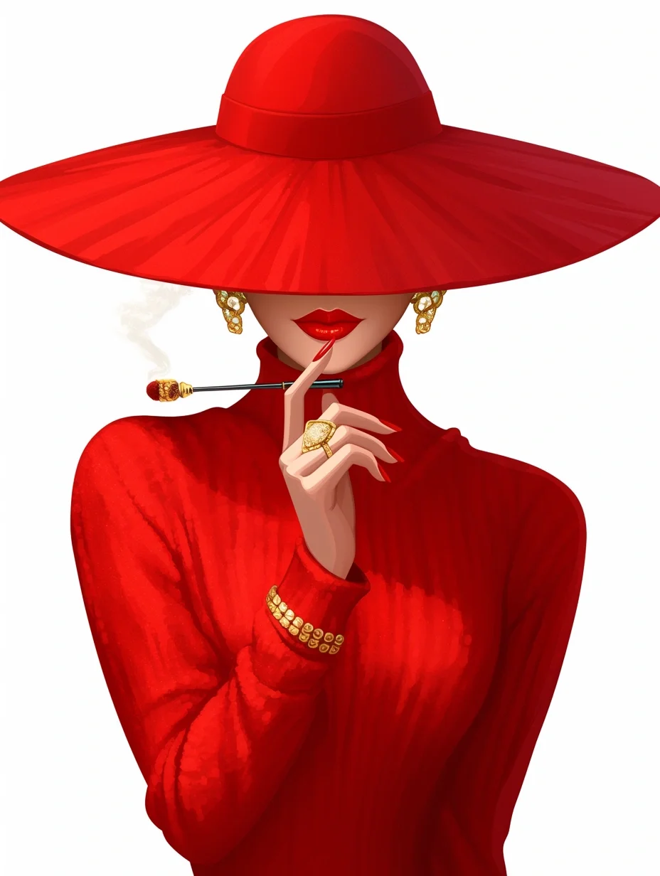 优雅女士与烟，一抹别样的时尚风景
