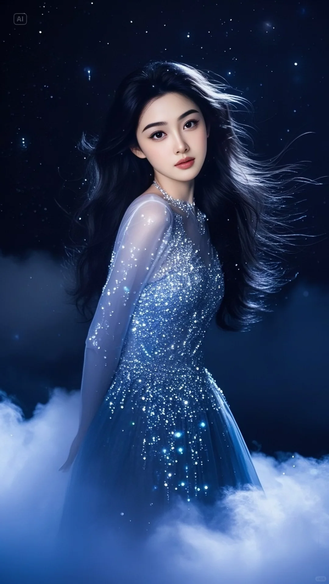 夜空中最亮的星是她🌙（AI美女）