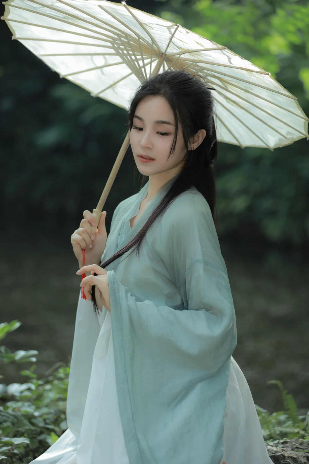 📿 一袭素衣，半遮面｜谁懂这种破碎感古风啊！