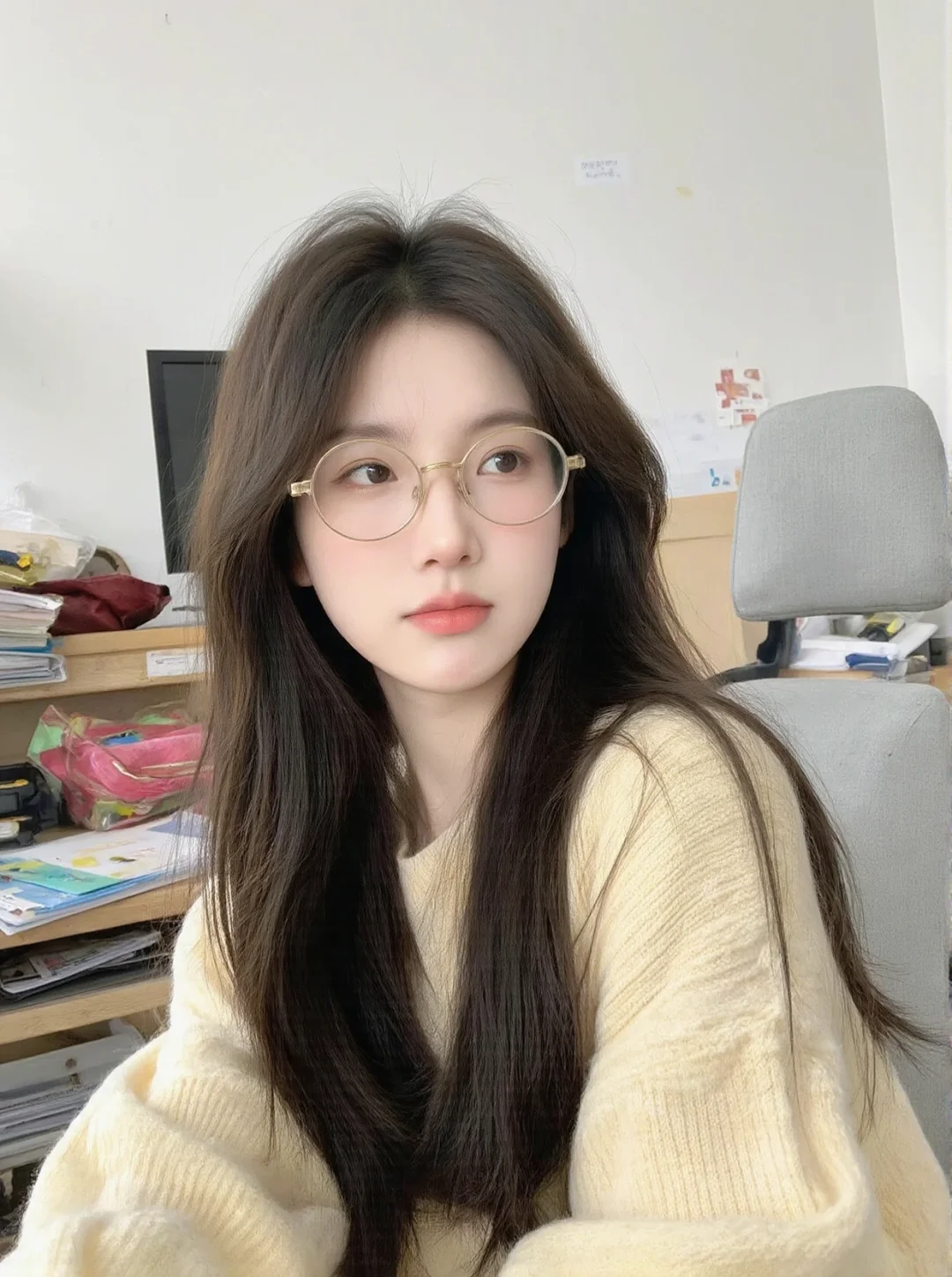 今天的我好温柔～眼镜女