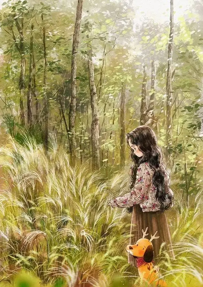 每日一位艺术家|画面感超强的插画少女~