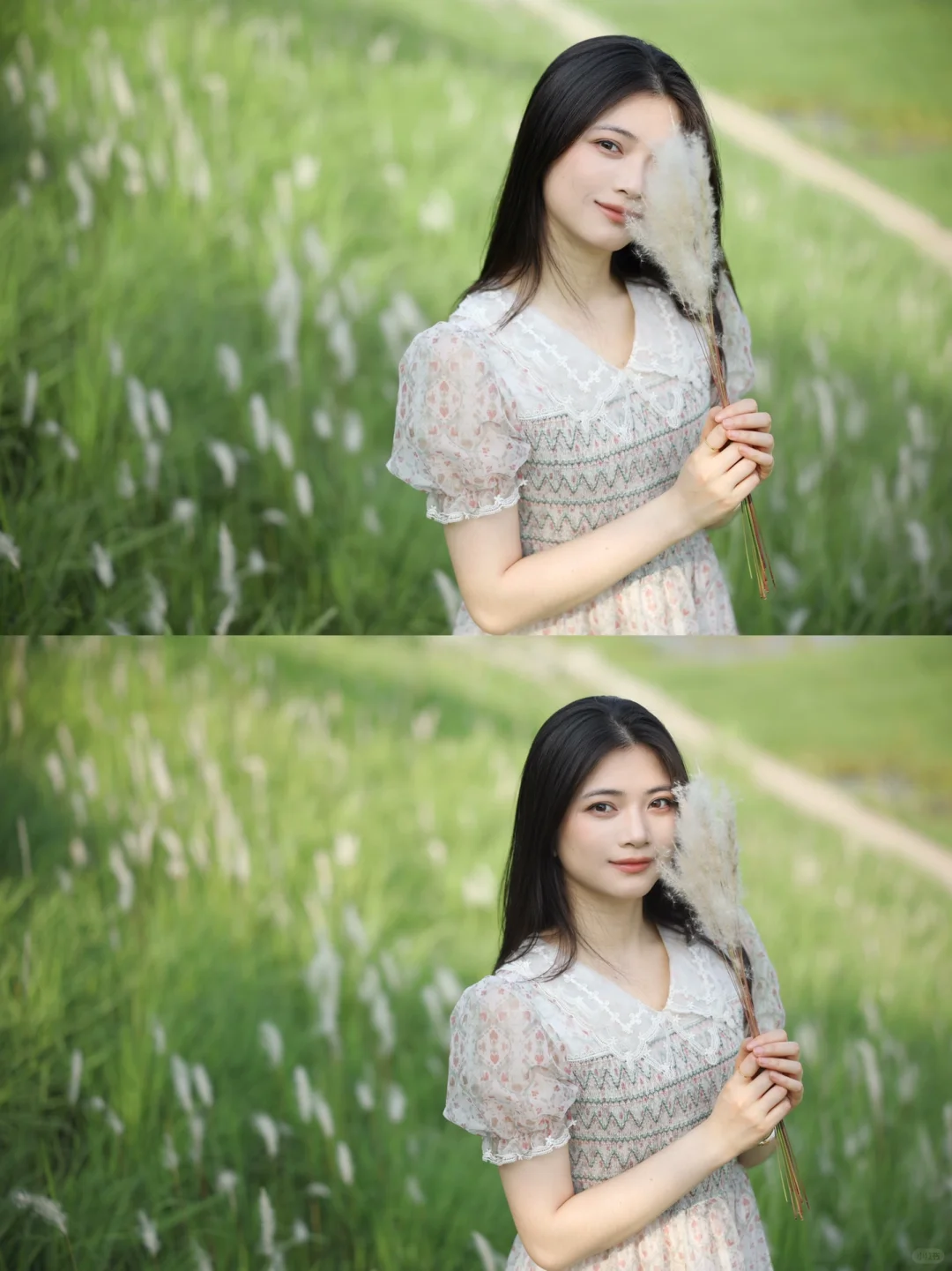 心事散落在绿荫里
