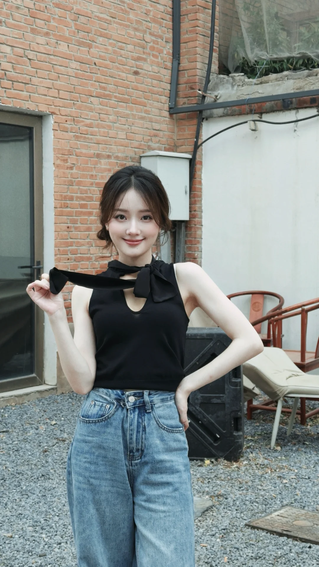 昨天刮的是甜美风 今天是性感风