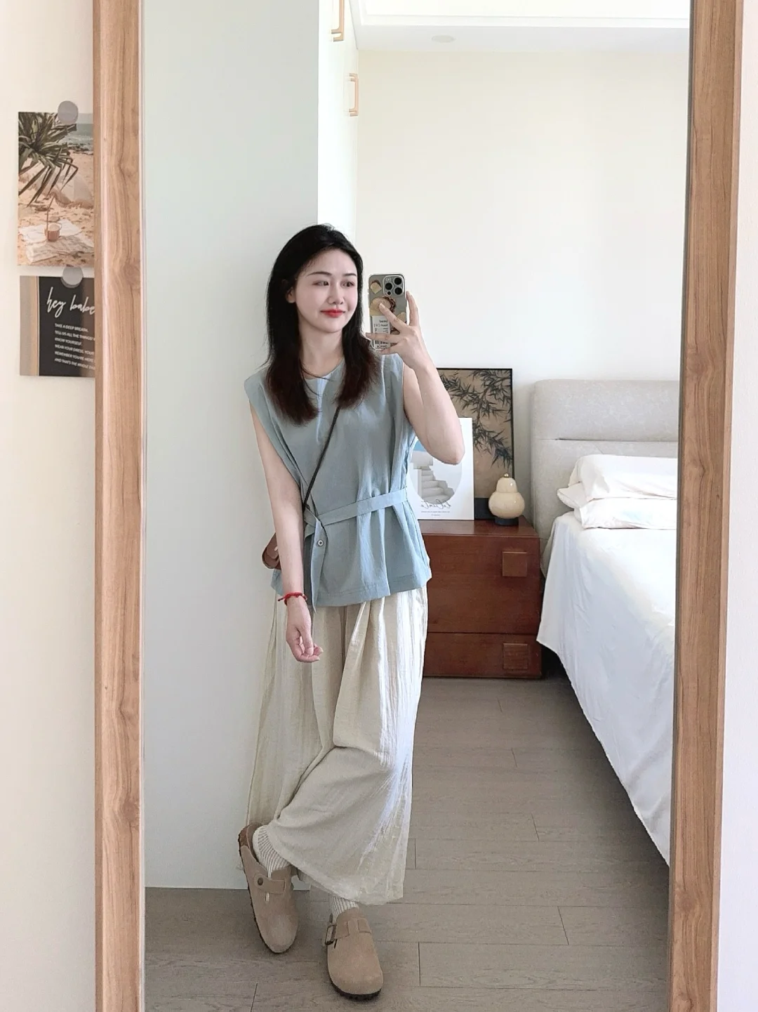 穿搭记录📝无棉麻不夏天 凉快又舒服的🏝️