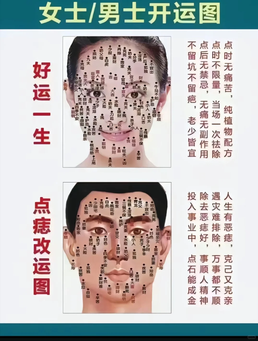 好痣七分福，贵人多帮扶！