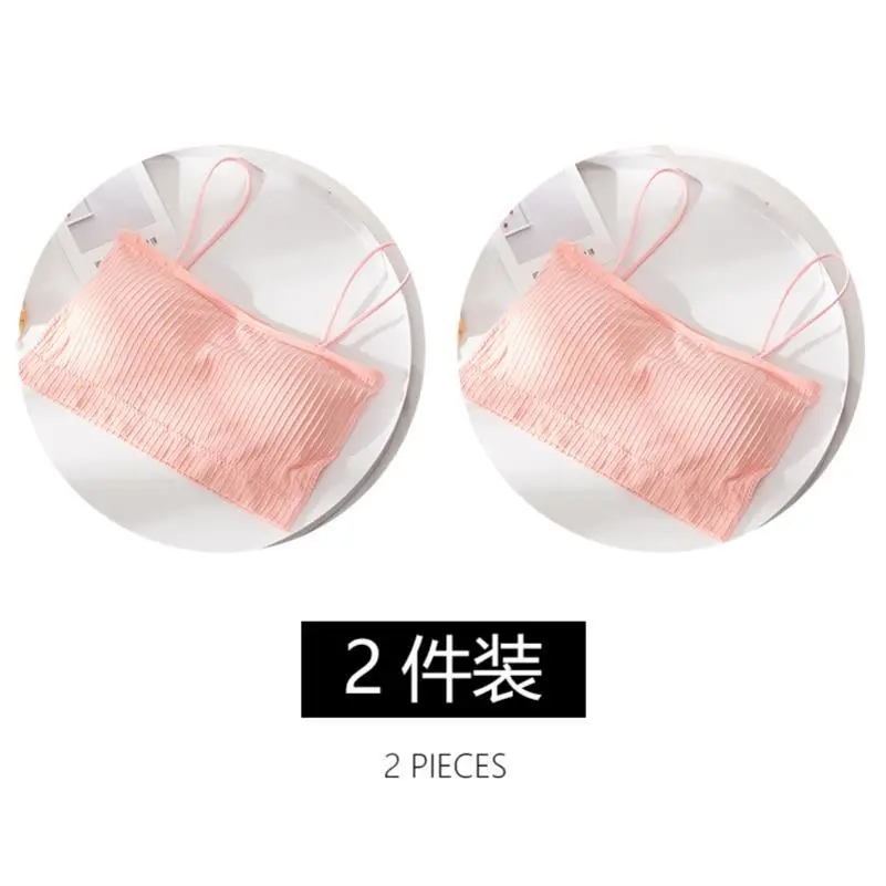 无肩带抹胸裹胸式内衣女美背夏防走光小胸聚