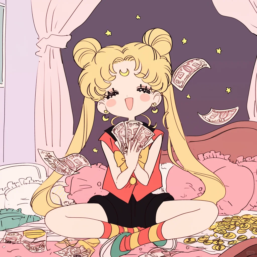 人间富贵｜美少女小富婆头像