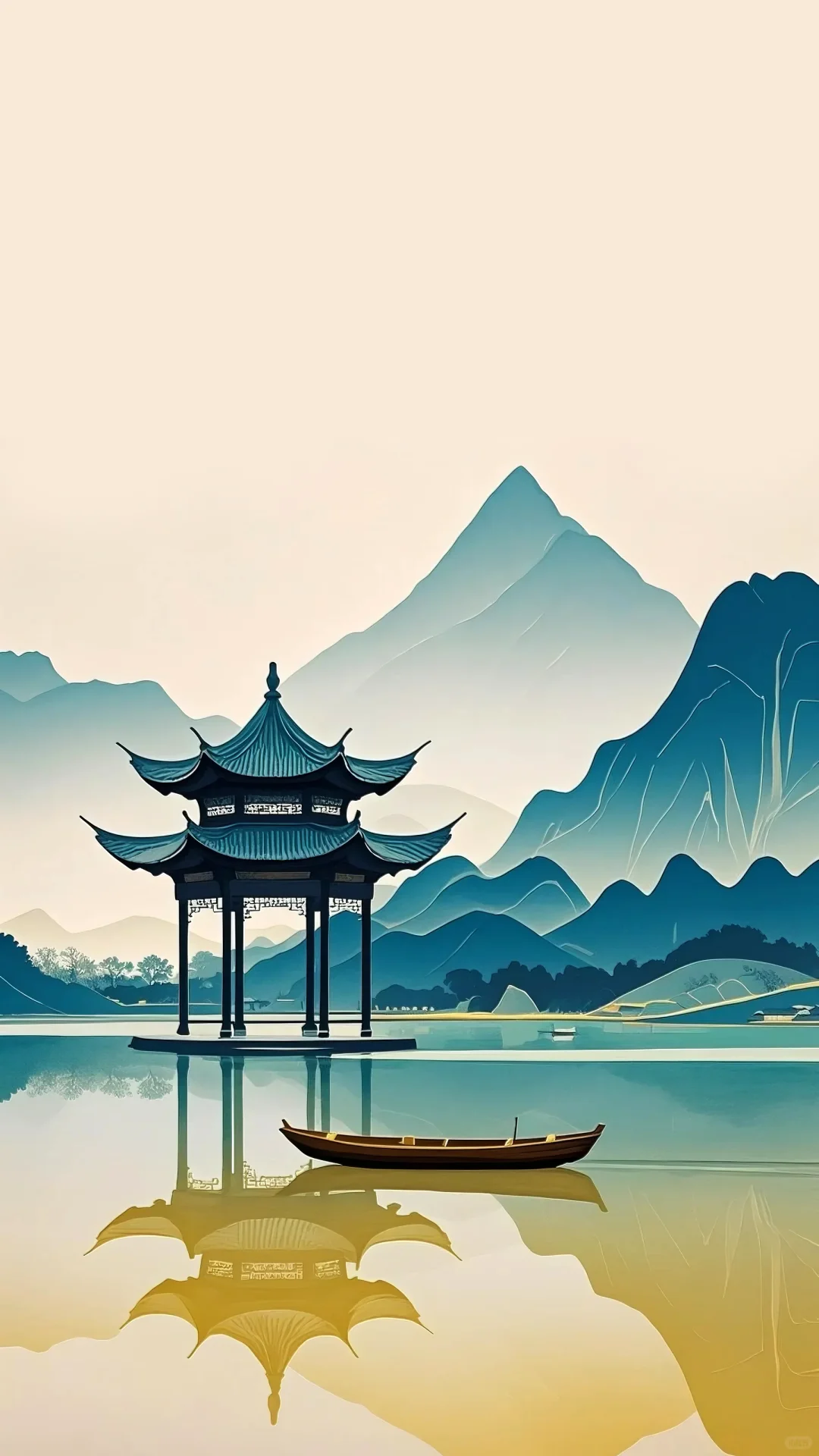 极简的水墨意境壁纸