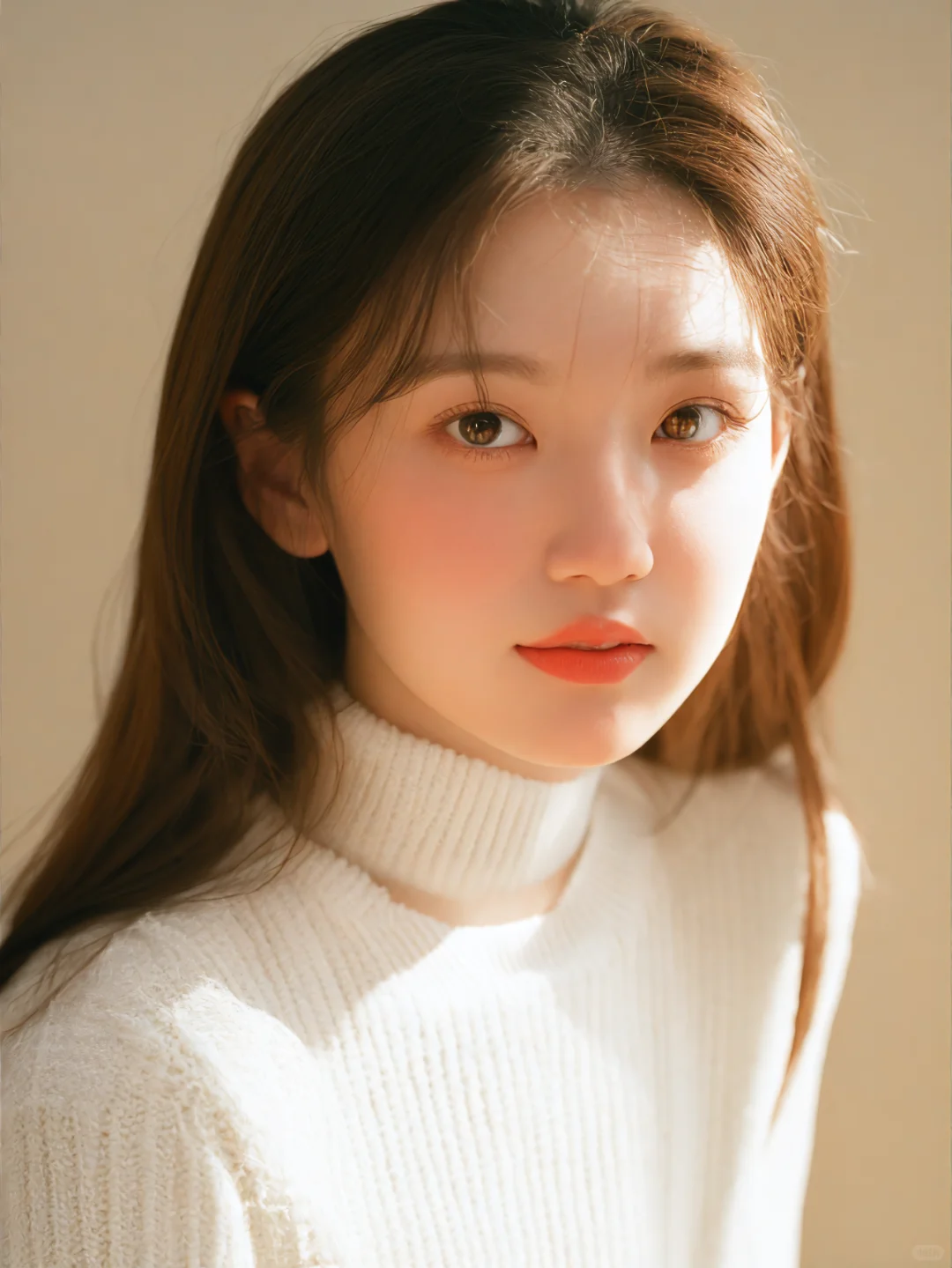 犹如春樱娇媚开，笑靥如芳华绽放。