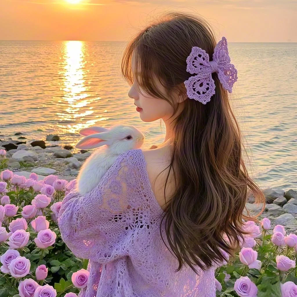 💜氛围感女头背影