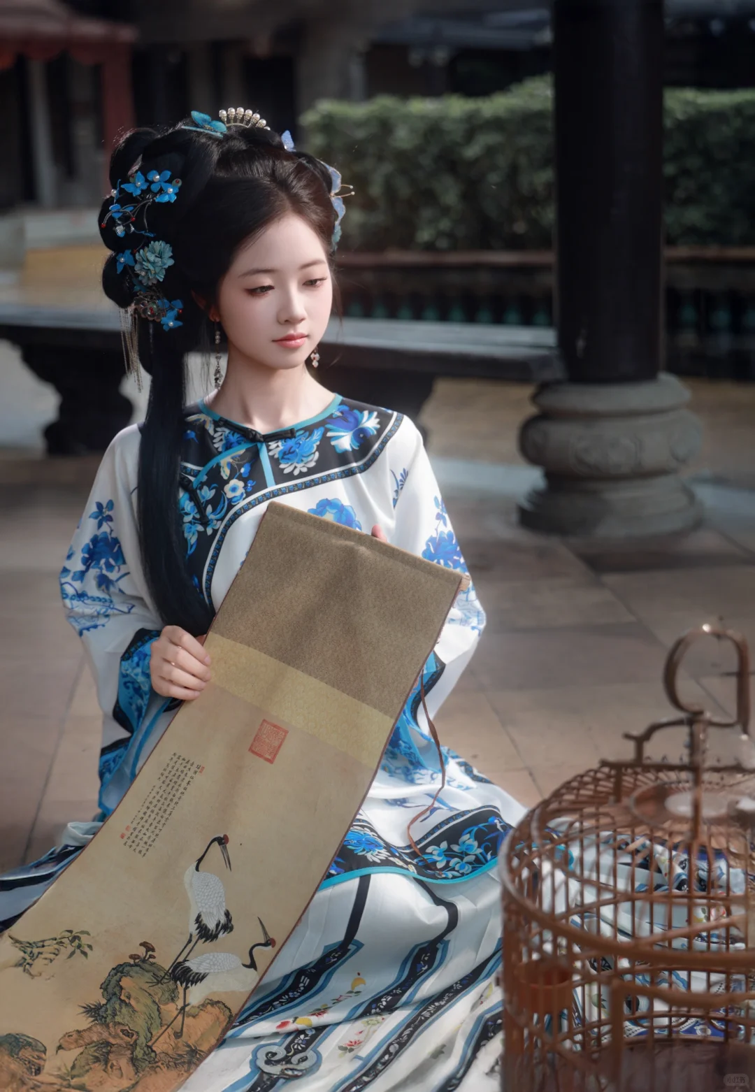 阴雨天也不用怕，清汉女写真