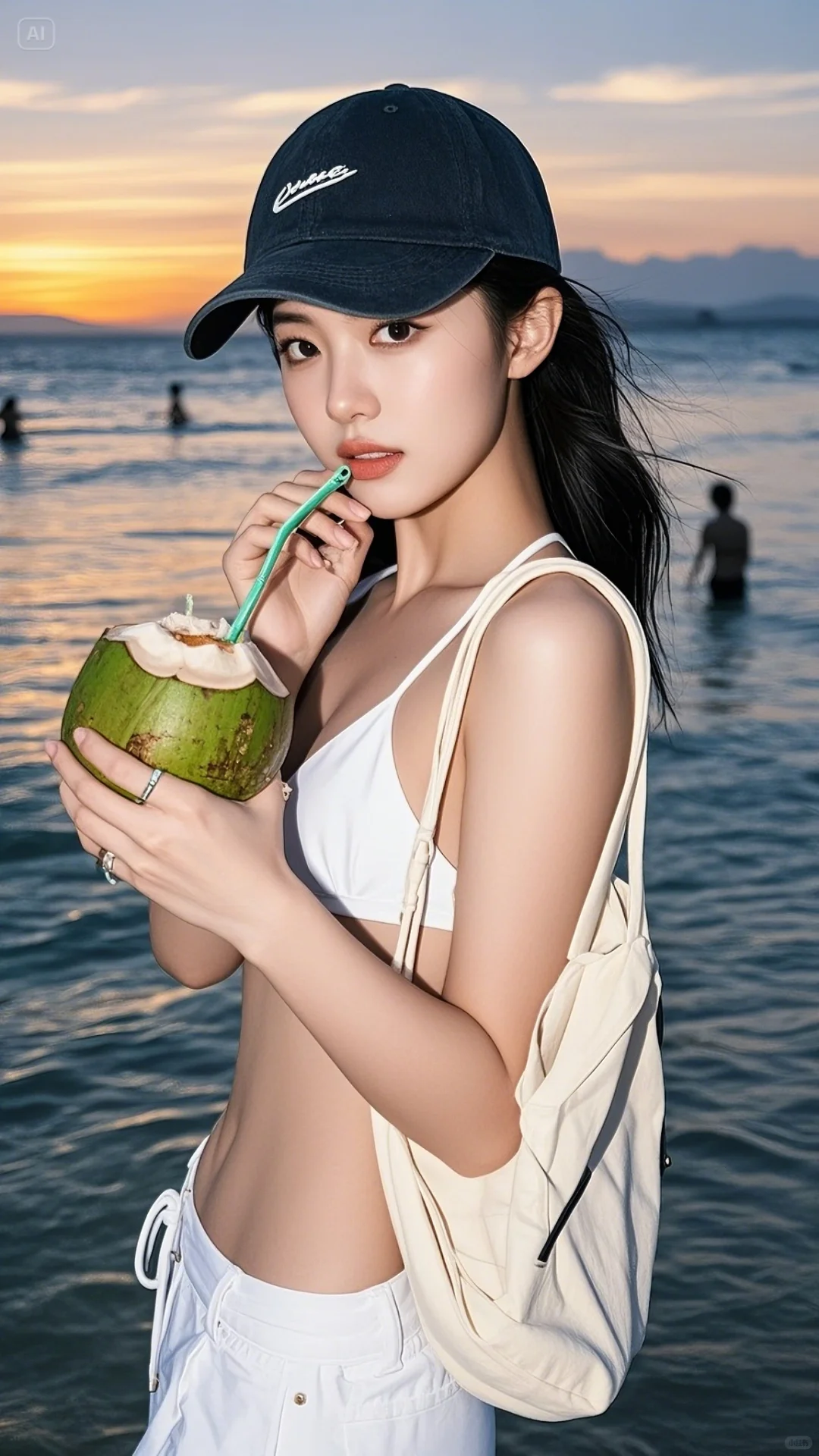 ai教你海边出片姿势