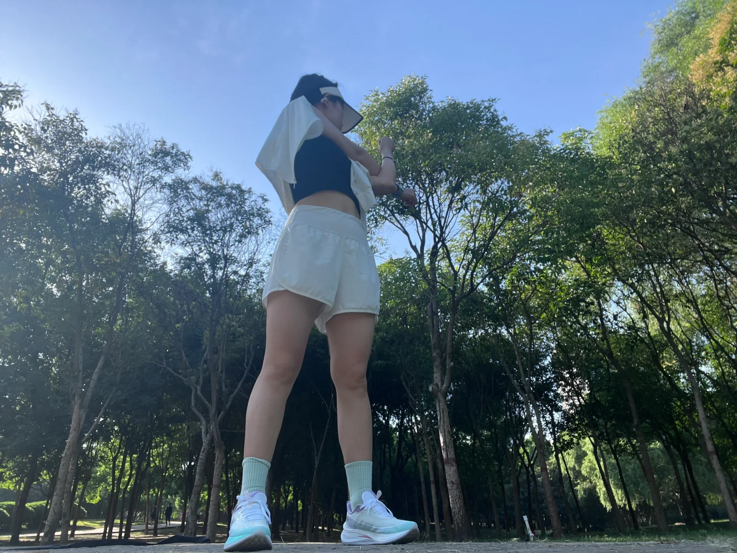 🏃🏻‍♀️7km｜今天的气温感觉明显升高了🌞