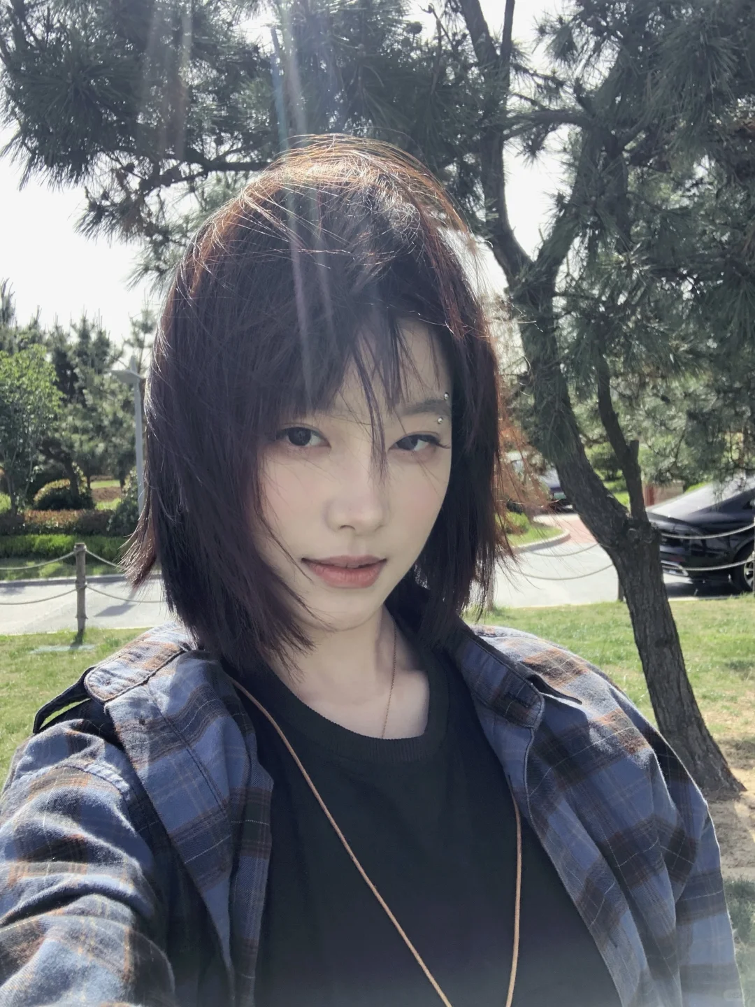 当健身女来到海边