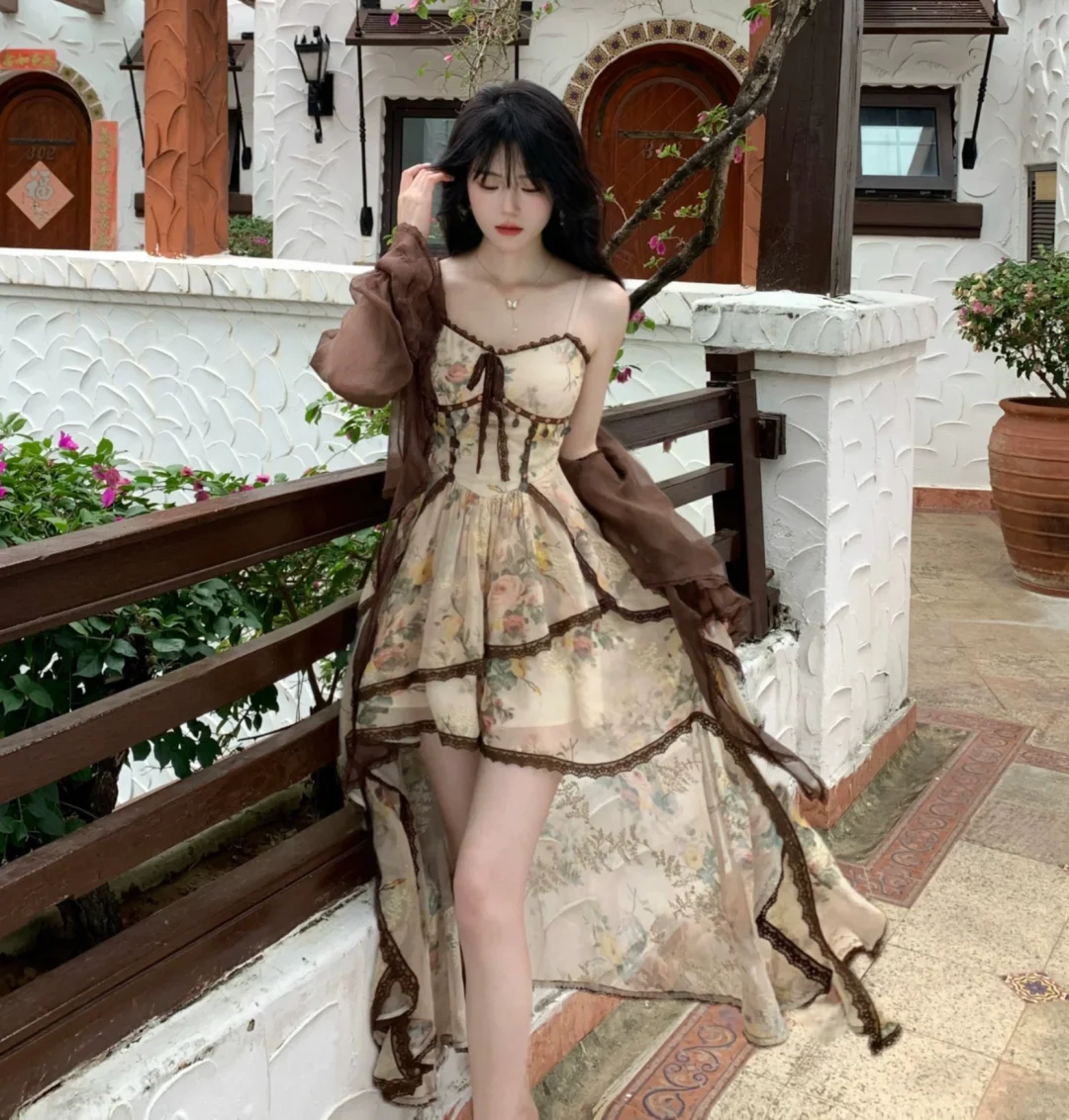 被美哭！这条复古碎花裙氛围感拉满🌼
