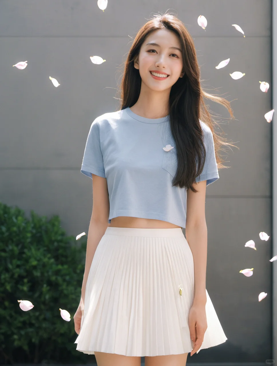【壁纸】🎨青春活力女大学生AI全身像✨