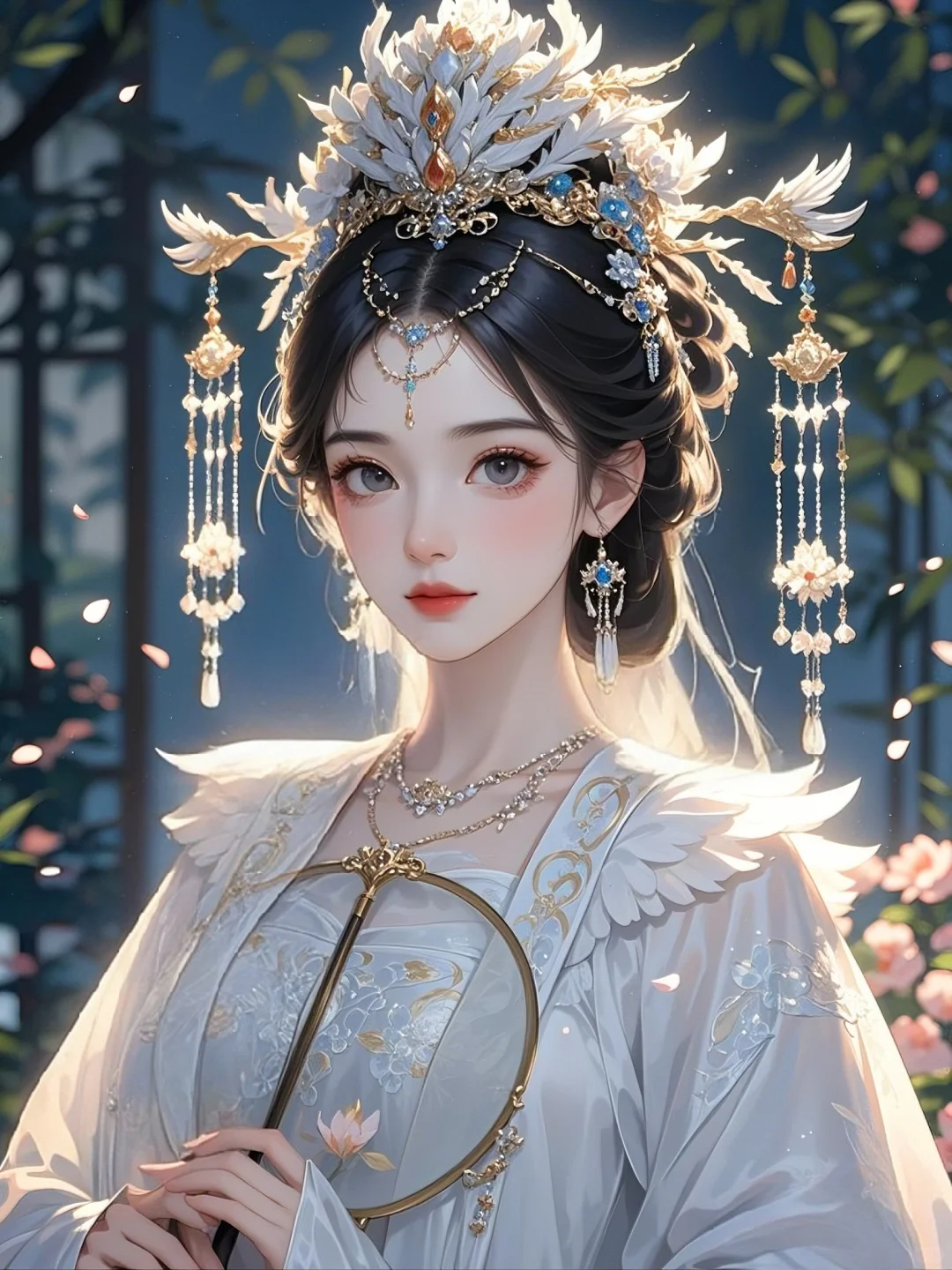 凤辇临芳苑，繁花映凤仪