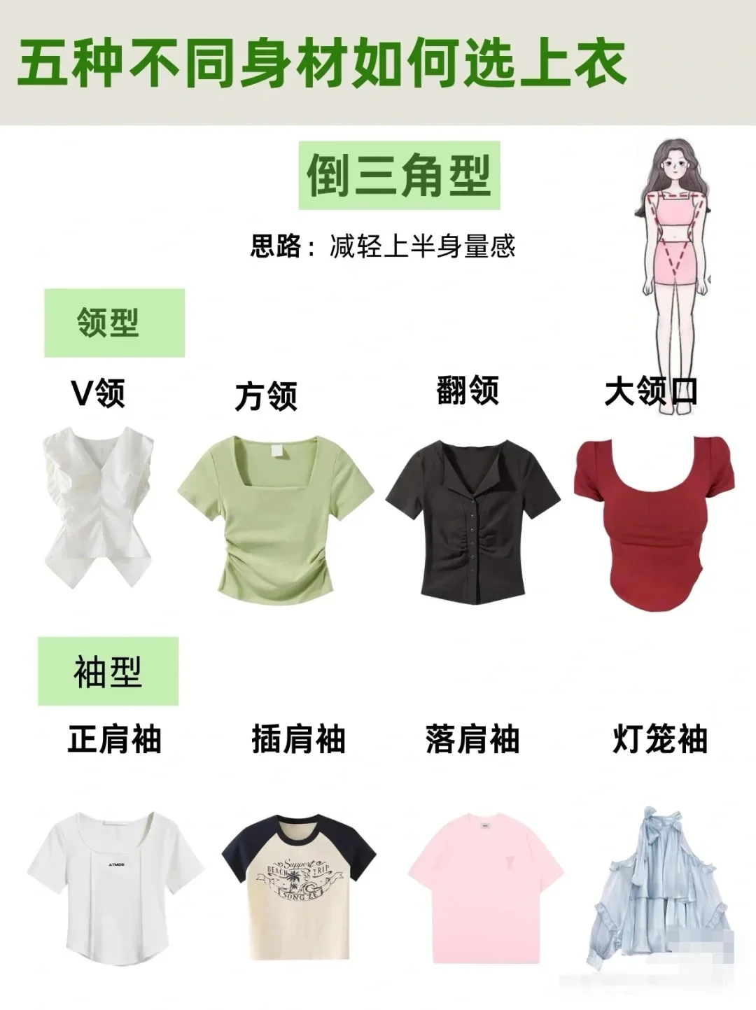 ✨女生必看 | 五种身材选上衣秘籍💃