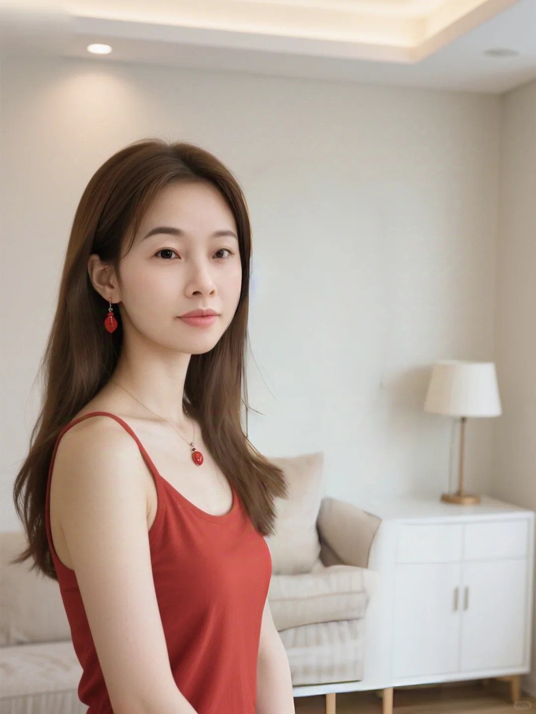 我心中永远的红裙女神来了！❤️