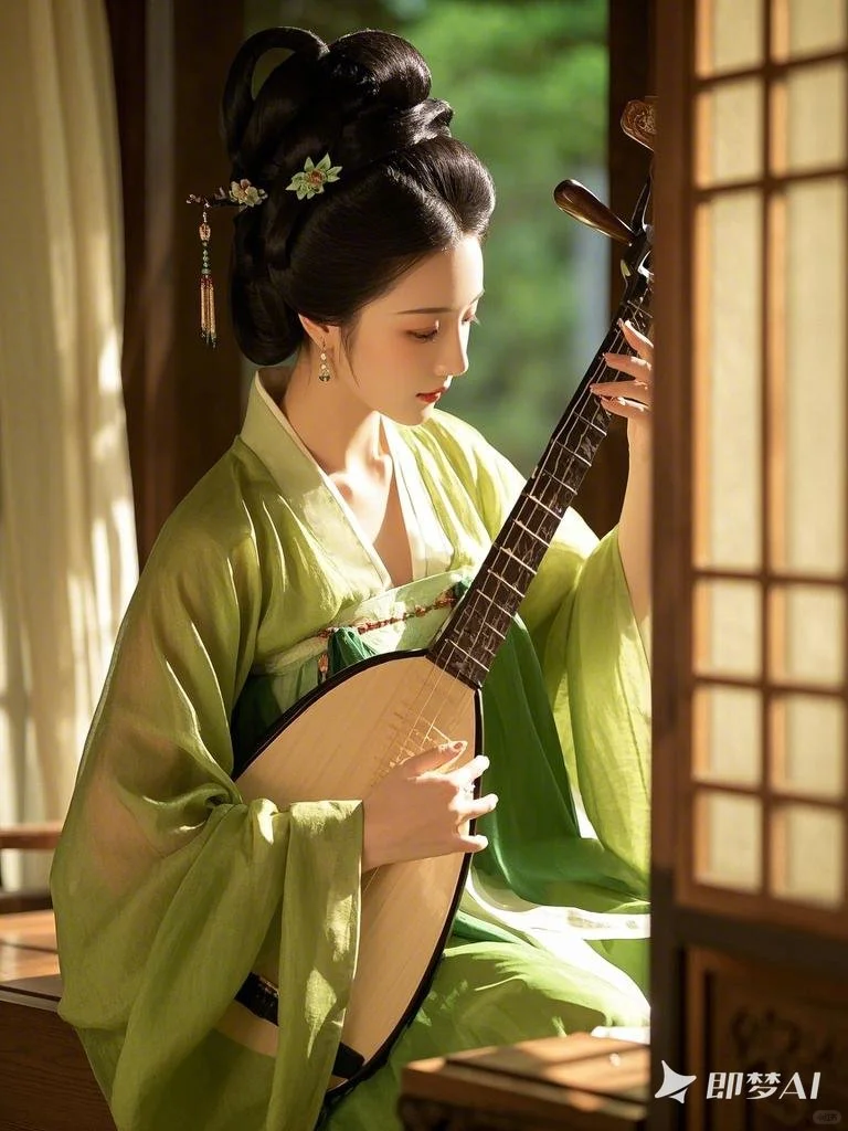 亭亭玉立婀娜多姿古风少女