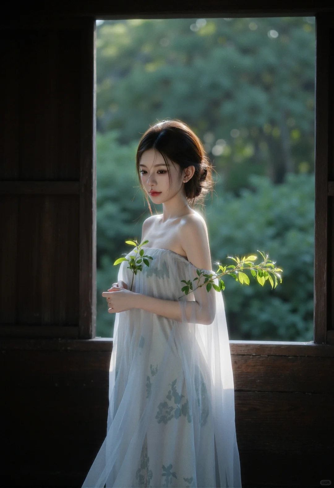 清冷感写真、太爱这种简约唯美的照片了