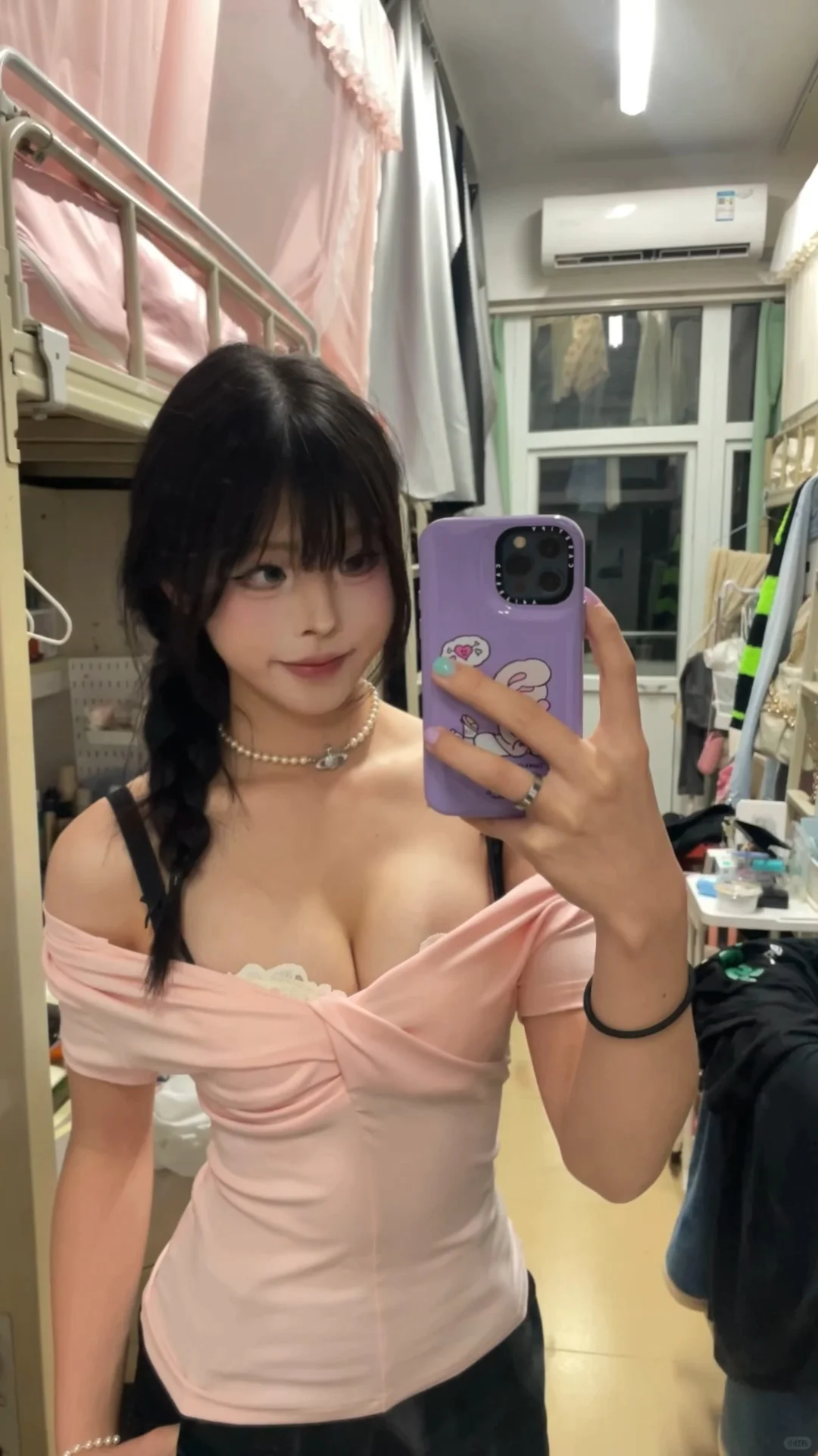 老婆们一字肩里都穿什么内搭🙈