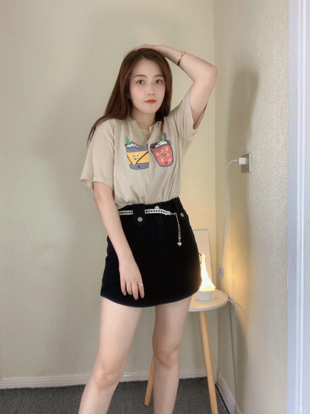 OOTD丨🧋今日份奶茶T女孩！太甜了