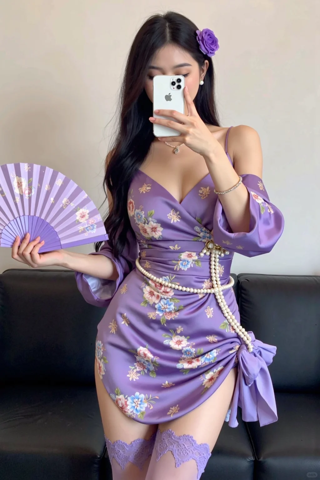 国风紫韵辣妹装，美到开挂！