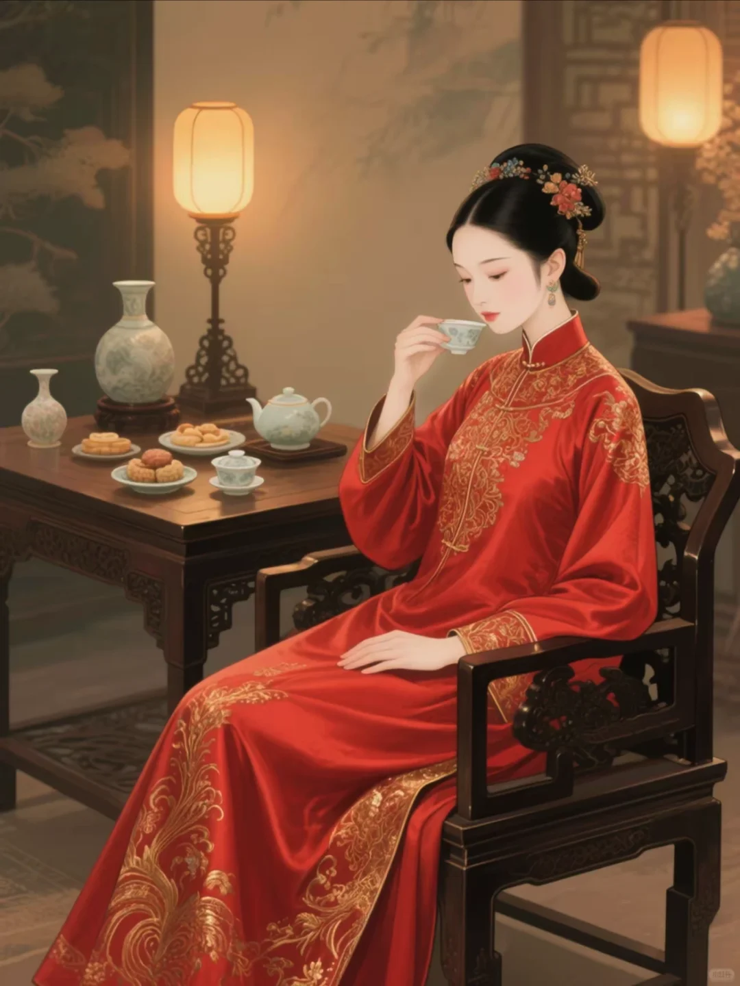 情景篇｜王家冲喜少夫人：温婉大气，美人如画