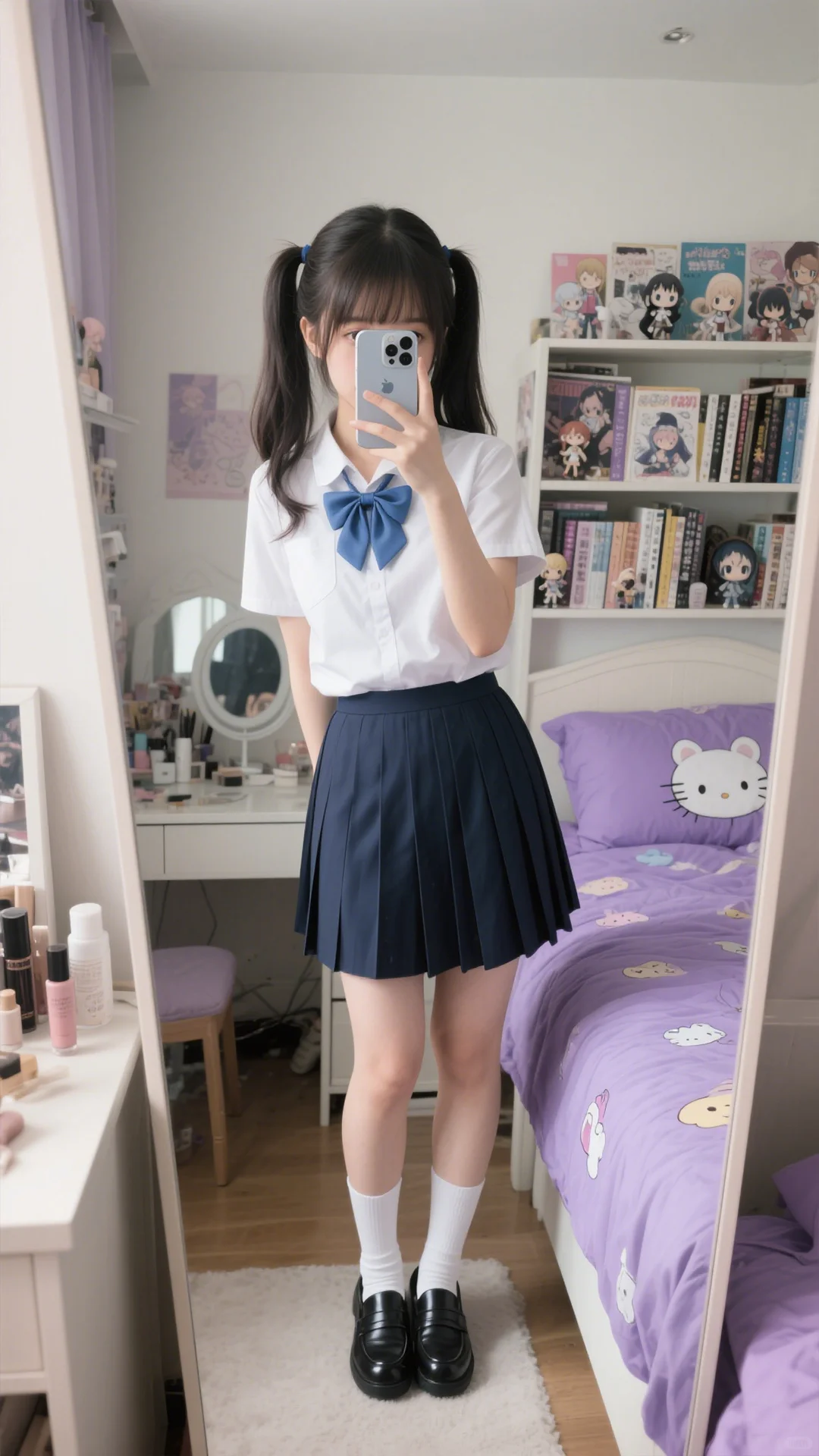 JK美少女自拍系列手机壁纸第三弹