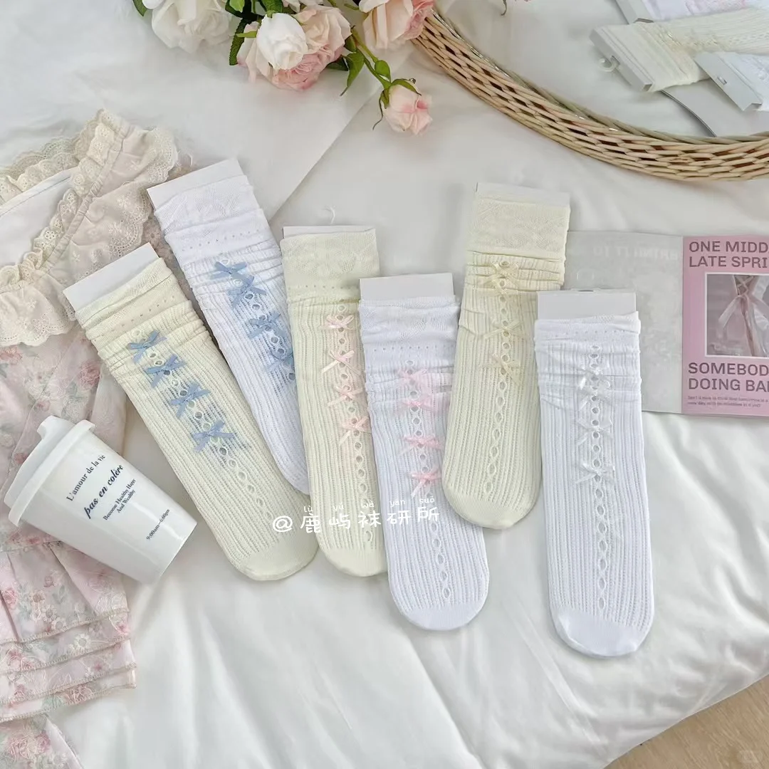 蕾丝蝴蝶结袜：小仙女的夏日“腿间诗篇”